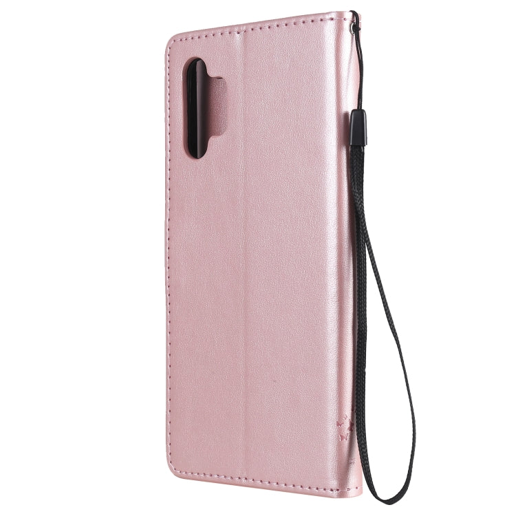 For Samsung Galaxy A32 5G Tree & Cat Pattern Pressed Printing Horizontal Flip PU Leather Case with Holder & Card Slots & Wallet & Lanyard