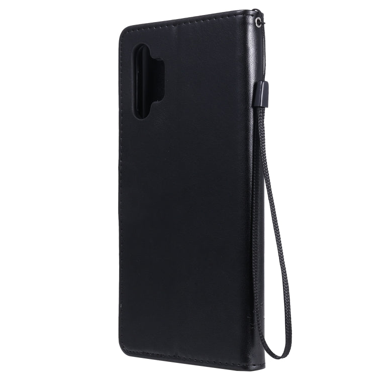 For Samsung Galaxy A32 5G Tree & Cat Pattern Pressed Printing Horizontal Flip PU Leather Case with Holder & Card Slots & Wallet & Lanyard