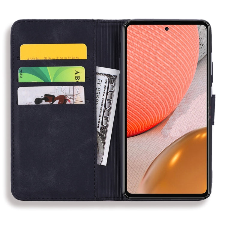 Embossed Sunflower Pattern Horizontal Flip PU Leather Case with Holder & Card Slots & Wallet & Lanyard For Samsung Galaxy A72 5G / 4G