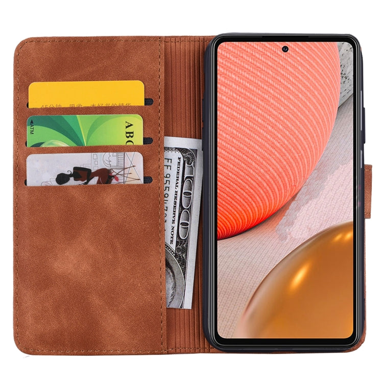 Embossed Sunflower Pattern Horizontal Flip PU Leather Case with Holder & Card Slots & Wallet & Lanyard For Samsung Galaxy A72 5G / 4G