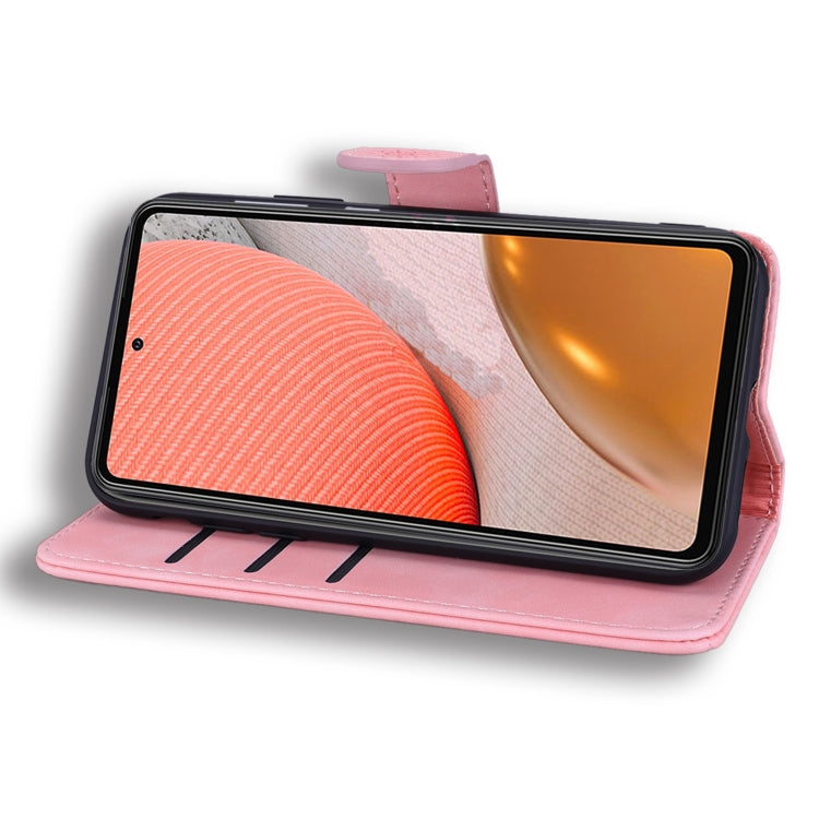 Embossed Sunflower Pattern Horizontal Flip PU Leather Case with Holder & Card Slots & Wallet & Lanyard For Samsung Galaxy A72 5G / 4G