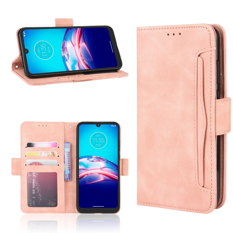 For Motorola Moto E6s (2020) Skin Feel Calf Pattern Horizontal Flip Leather Case with Holder & Card Slots & Photo Frame