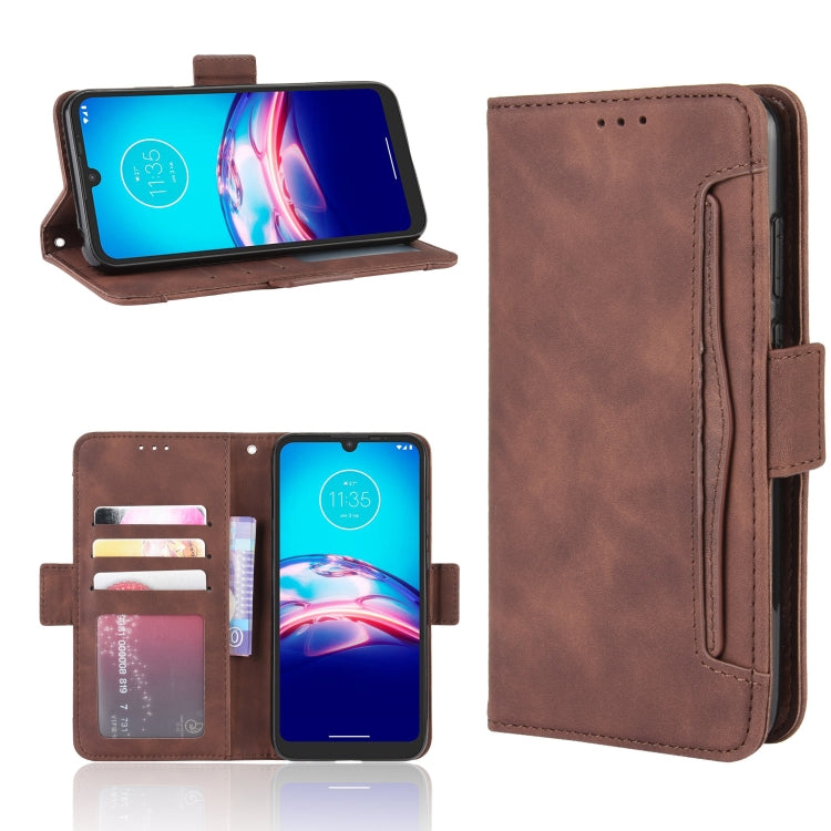 For Motorola Moto E6s (2020) Skin Feel Calf Pattern Horizontal Flip Leather Case with Holder & Card Slots & Photo Frame
