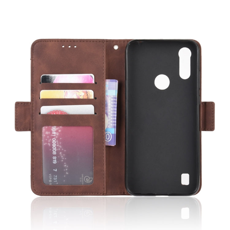 For Motorola Moto E6s (2020) Skin Feel Calf Pattern Horizontal Flip Leather Case with Holder & Card Slots & Photo Frame