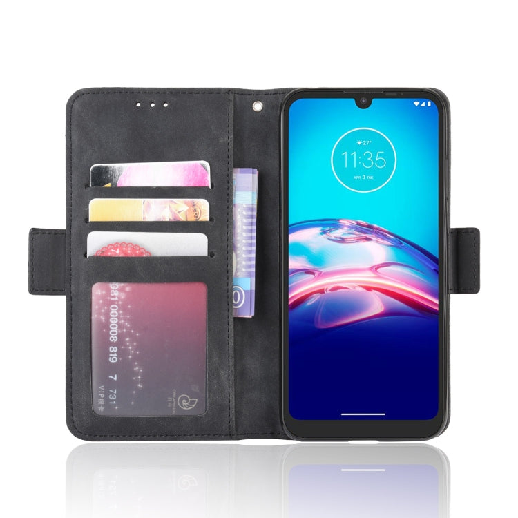 For Motorola Moto E6s (2020) Skin Feel Calf Pattern Horizontal Flip Leather Case with Holder & Card Slots & Photo Frame