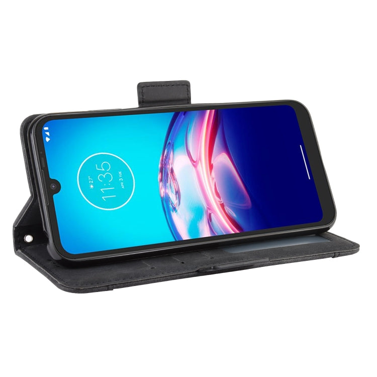 For Motorola Moto E6s (2020) Skin Feel Calf Pattern Horizontal Flip Leather Case with Holder & Card Slots & Photo Frame