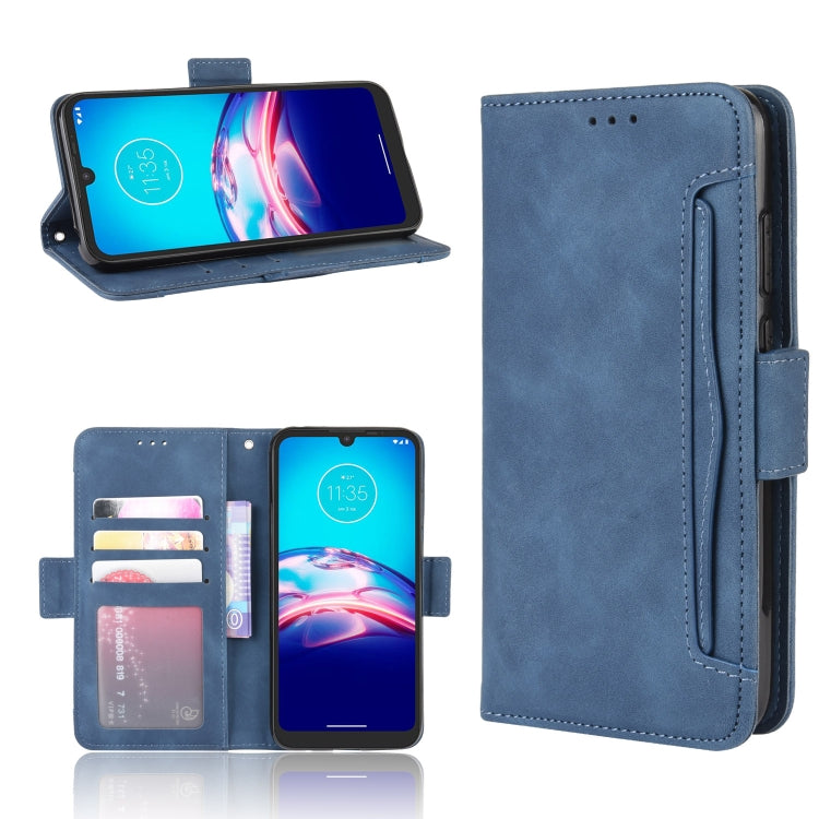 For Motorola Moto E6i Skin Feel Calf Pattern Horizontal Flip Leather Case with Holder & Card Slots & Photo Frame