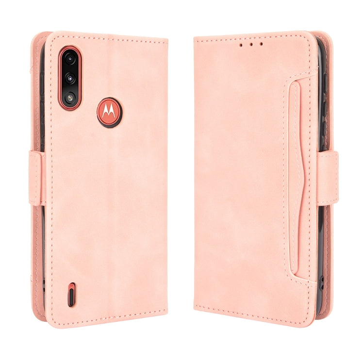 For Motorola Moto E7 Power Skin Feel Calf Pattern Horizontal Flip Leather Case with Holder & Card Slots & Photo Frame
