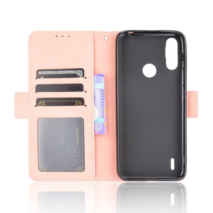 For Motorola Moto E7 Power Skin Feel Calf Pattern Horizontal Flip Leather Case with Holder & Card Slots & Photo Frame