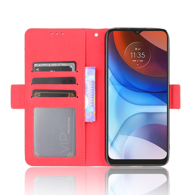 For Motorola Moto E7 Power Skin Feel Calf Pattern Horizontal Flip Leather Case with Holder & Card Slots & Photo Frame