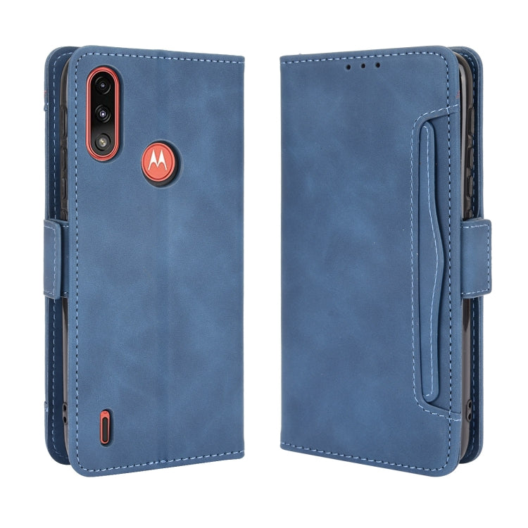 For Motorola Moto E7 Power Skin Feel Calf Pattern Horizontal Flip Leather Case with Holder & Card Slots & Photo Frame