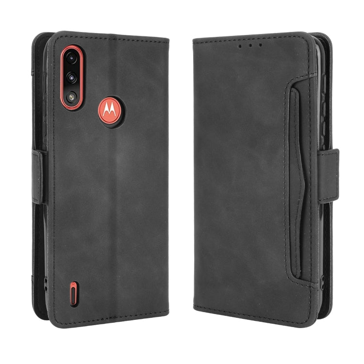 For Motorola Moto E7 Power Skin Feel Calf Pattern Horizontal Flip Leather Case with Holder & Card Slots & Photo Frame