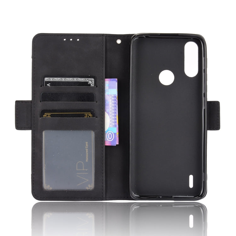 For Motorola Moto E7 Power Skin Feel Calf Pattern Horizontal Flip Leather Case with Holder & Card Slots & Photo Frame