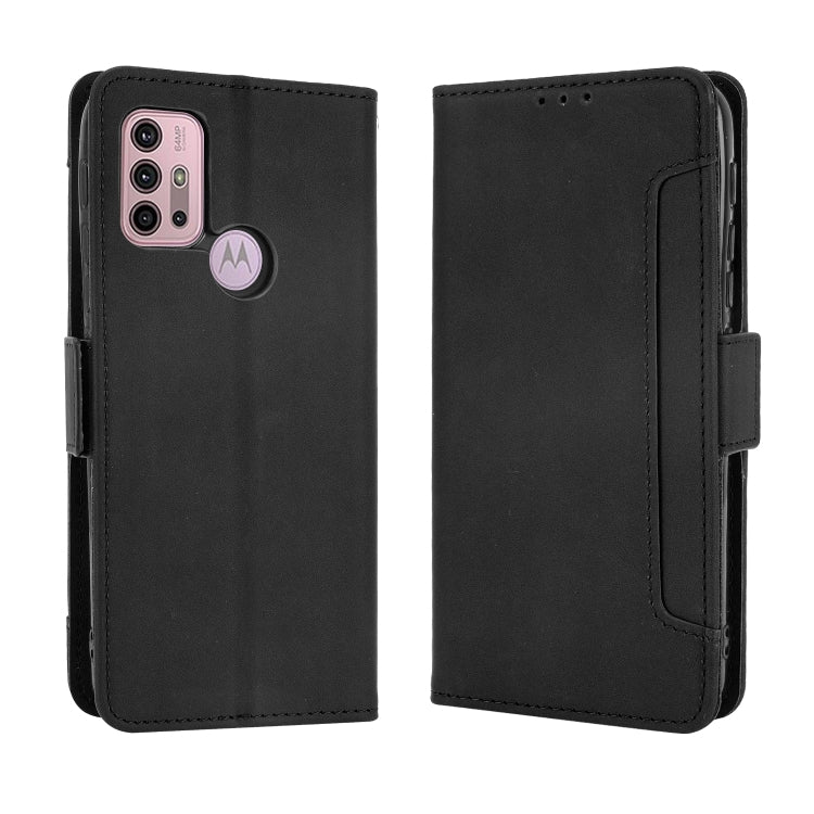 For Motorola Moto G30 Skin Feel Calf Pattern Horizontal Flip Leather Case with Holder & Card Slots & Photo Frame