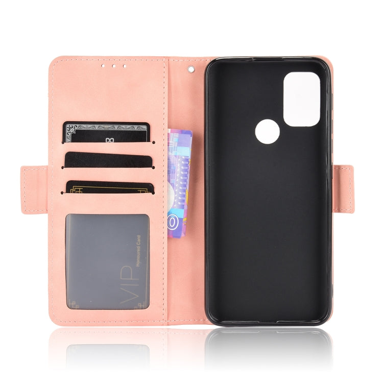 For Motorola Moto G10 Skin Feel Calf Pattern Horizontal Flip Leather Case with Holder & Card Slots & Photo Frame