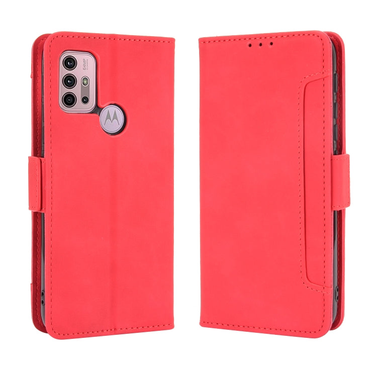 For Motorola Moto G10 Skin Feel Calf Pattern Horizontal Flip Leather Case with Holder & Card Slots & Photo Frame