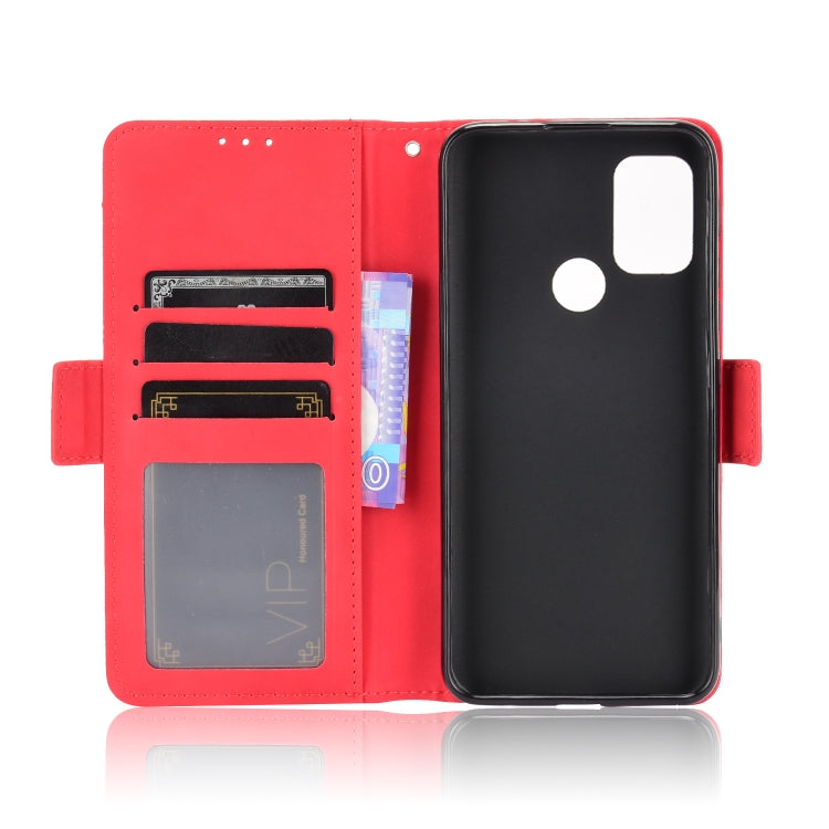 For Motorola Moto G10 Skin Feel Calf Pattern Horizontal Flip Leather Case with Holder & Card Slots & Photo Frame
