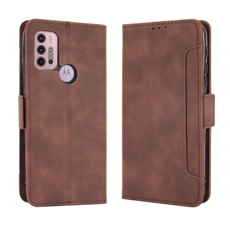 For Motorola Moto G10 Skin Feel Calf Pattern Horizontal Flip Leather Case with Holder & Card Slots & Photo Frame
