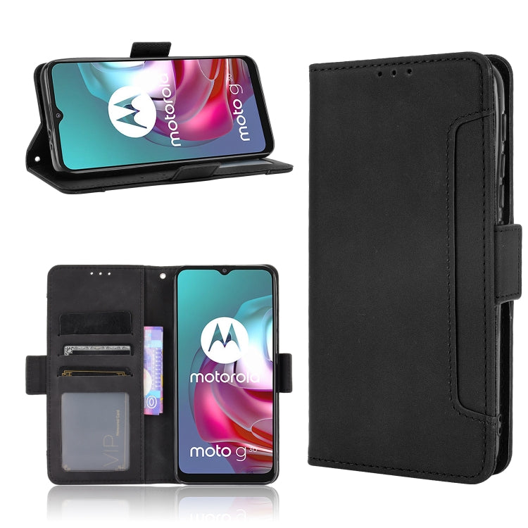 For Motorola Moto G10 Skin Feel Calf Pattern Horizontal Flip Leather Case with Holder & Card Slots & Photo Frame