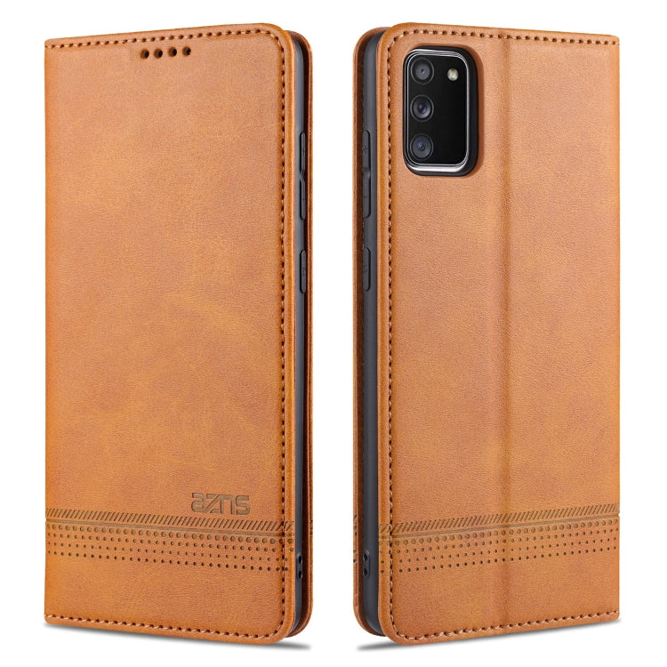 For Samsung Galaxy A02s AZNS Magnetic Calf Texture Horizontal Flip Leather Case with Card Slots & Holder & Wallet