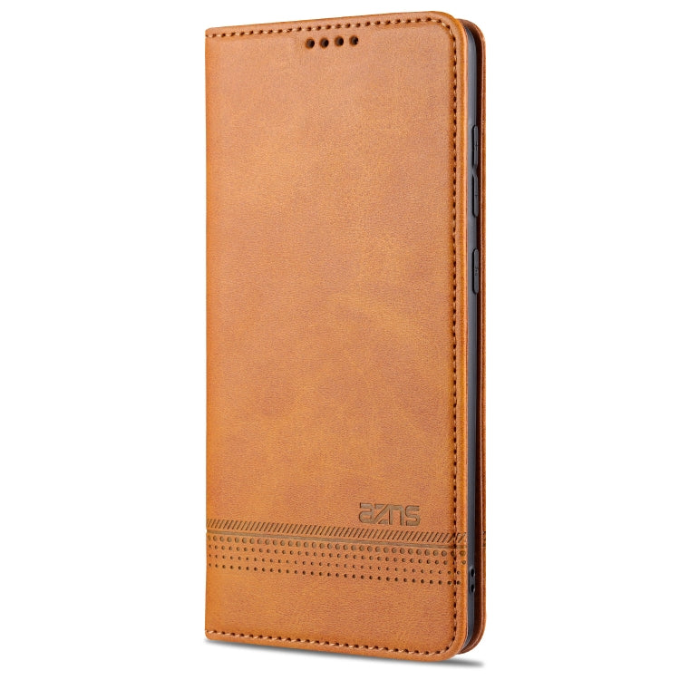 For Samsung Galaxy A02s AZNS Magnetic Calf Texture Horizontal Flip Leather Case with Card Slots & Holder & Wallet