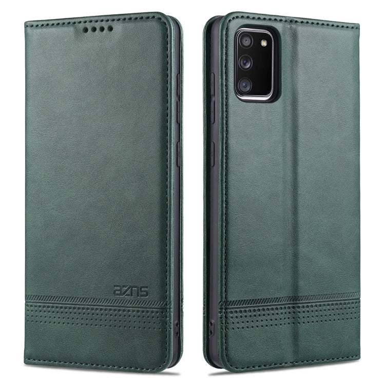 For Samsung Galaxy A02s AZNS Magnetic Calf Texture Horizontal Flip Leather Case with Card Slots & Holder & Wallet