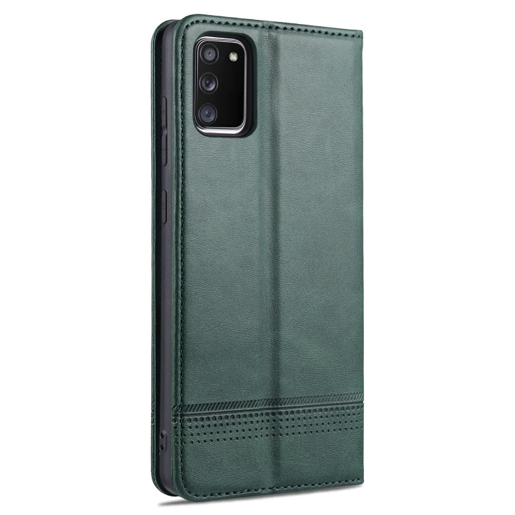 For Samsung Galaxy A02s AZNS Magnetic Calf Texture Horizontal Flip Leather Case with Card Slots & Holder & Wallet
