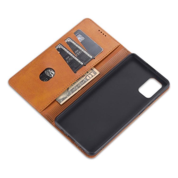 For Samsung Galaxy A02s AZNS Magnetic Calf Texture Horizontal Flip Leather Case with Card Slots & Holder & Wallet