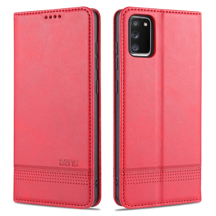 For Samsung Galaxy A02s AZNS Magnetic Calf Texture Horizontal Flip Leather Case with Card Slots & Holder & Wallet