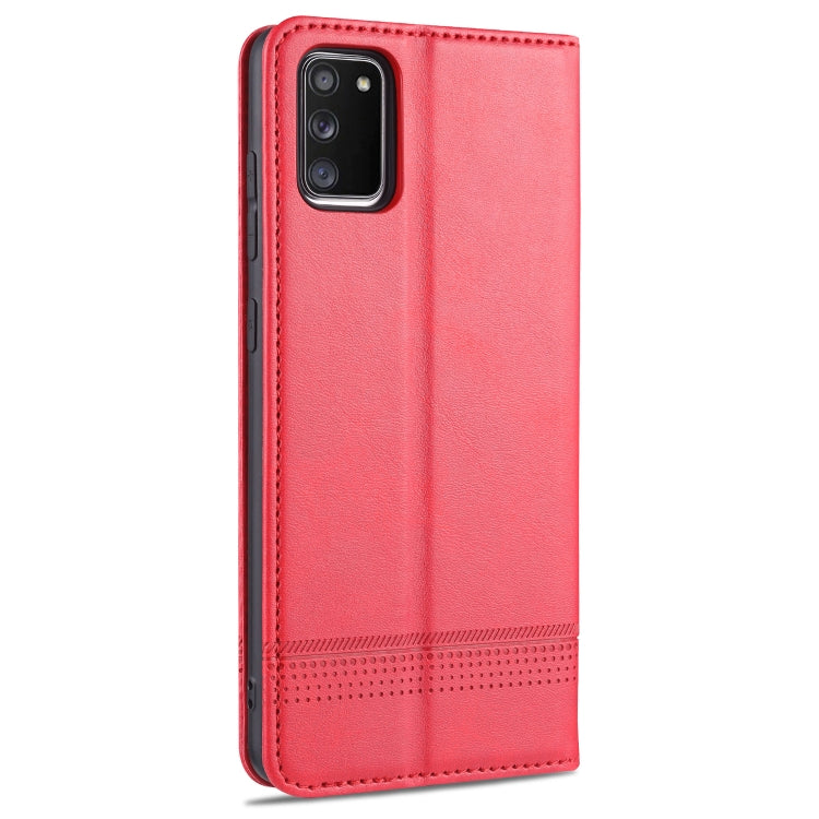 For Samsung Galaxy A02s AZNS Magnetic Calf Texture Horizontal Flip Leather Case with Card Slots & Holder & Wallet