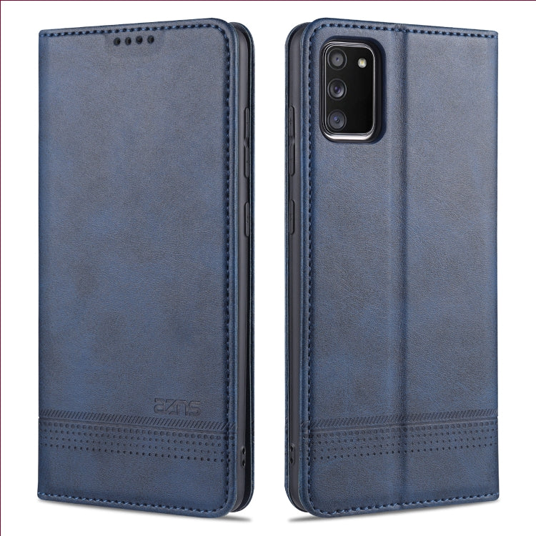 For Samsung Galaxy A02s AZNS Magnetic Calf Texture Horizontal Flip Leather Case with Card Slots & Holder & Wallet