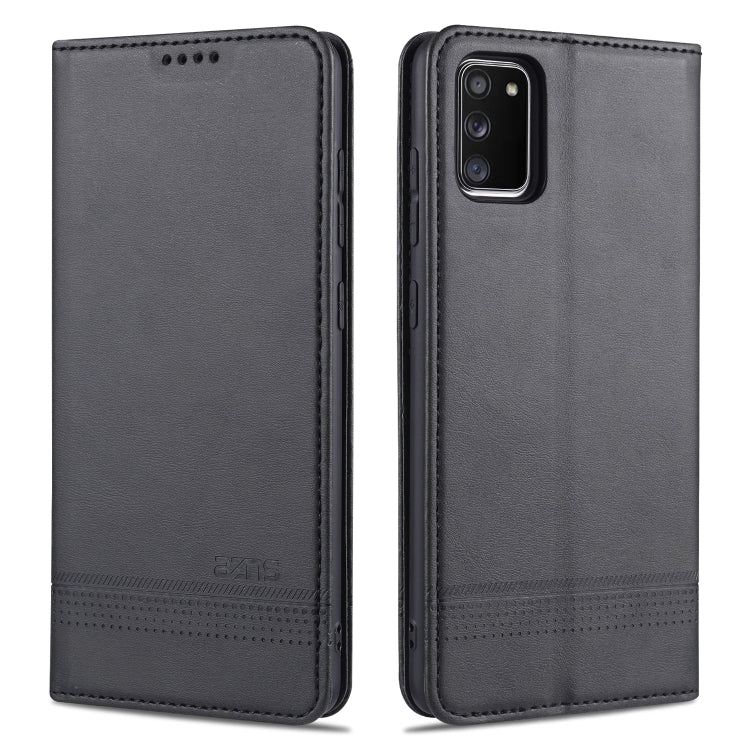 For Samsung Galaxy A02s AZNS Magnetic Calf Texture Horizontal Flip Leather Case with Card Slots & Holder & Wallet