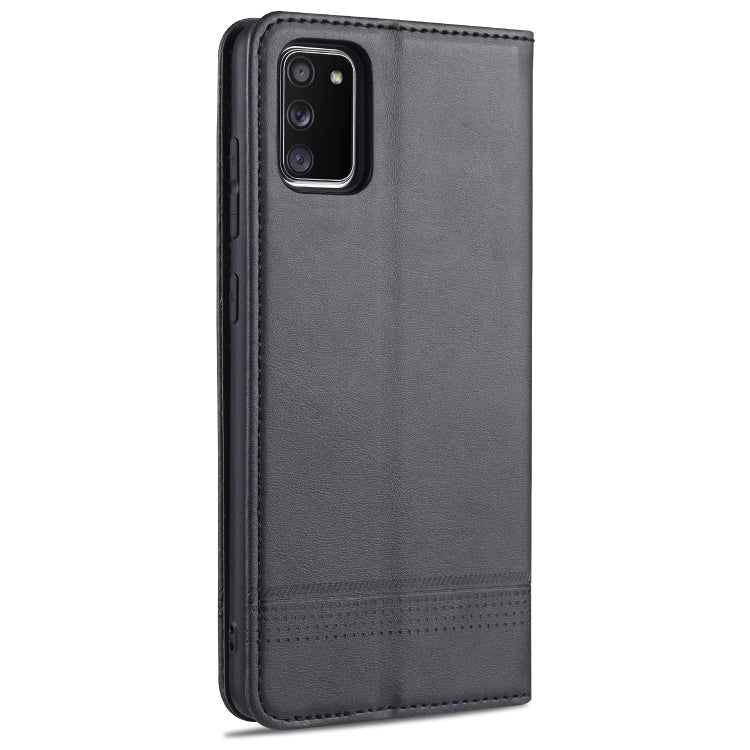 For Samsung Galaxy A02s AZNS Magnetic Calf Texture Horizontal Flip Leather Case with Card Slots & Holder & Wallet