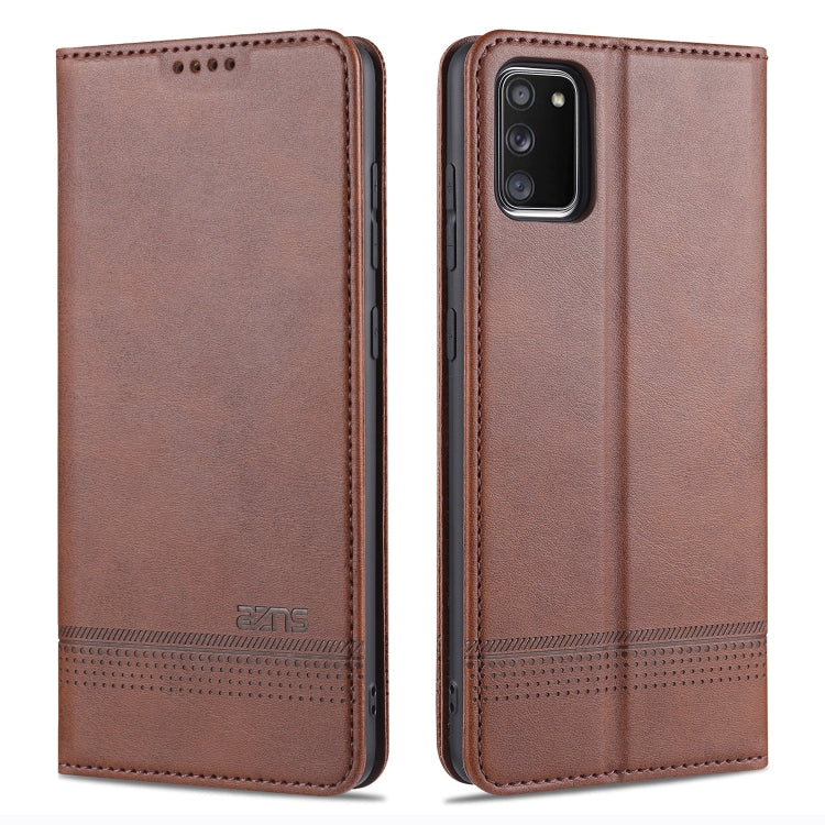 For Samsung Galaxy A02s AZNS Magnetic Calf Texture Horizontal Flip Leather Case with Card Slots & Holder & Wallet