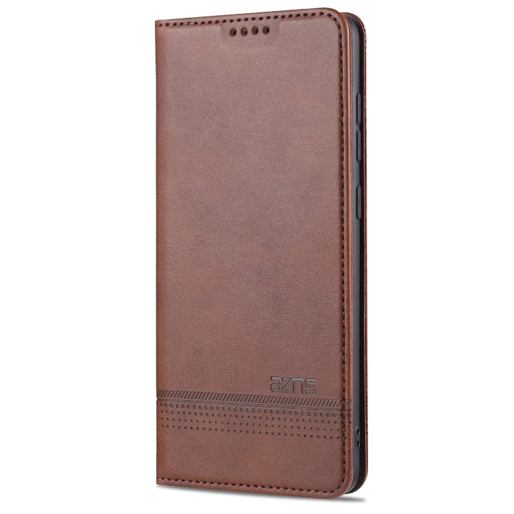 For Samsung Galaxy A02s AZNS Magnetic Calf Texture Horizontal Flip Leather Case with Card Slots & Holder & Wallet