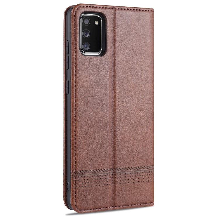 For Samsung Galaxy A02s AZNS Magnetic Calf Texture Horizontal Flip Leather Case with Card Slots & Holder & Wallet