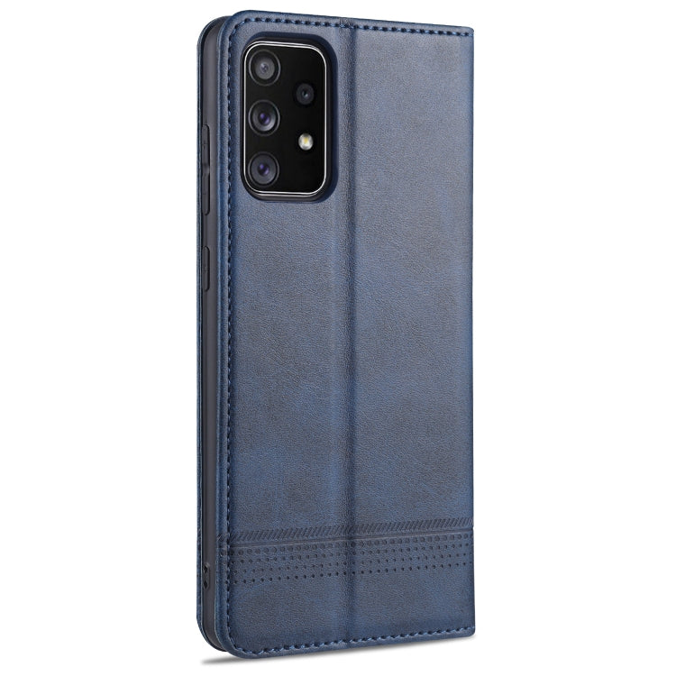 For Samsung Galaxy A52 5G / 4G AZNS Magnetic Calf Texture Horizontal Flip Leather Case with Card Slots & Holder & Wallet