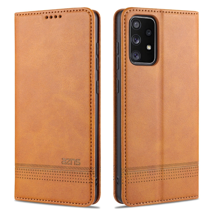 For Samsung Galaxy A72 5G / 4G AZNS Magnetic Calf Texture Horizontal Flip Leather Case with Card Slots & Holder & Wallet