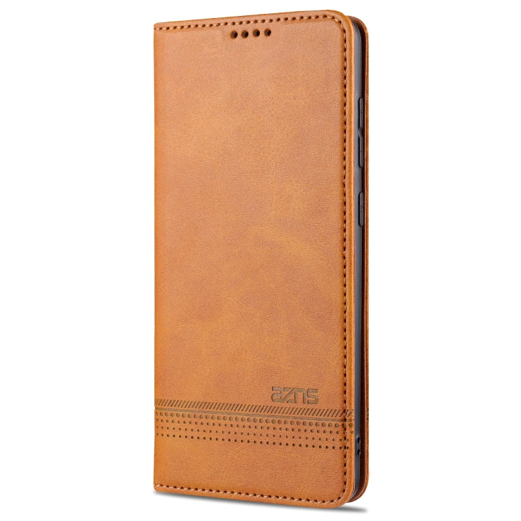 For Samsung Galaxy A72 5G / 4G AZNS Magnetic Calf Texture Horizontal Flip Leather Case with Card Slots & Holder & Wallet