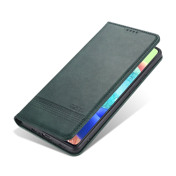 For Samsung Galaxy A72 5G / 4G AZNS Magnetic Calf Texture Horizontal Flip Leather Case with Card Slots & Holder & Wallet