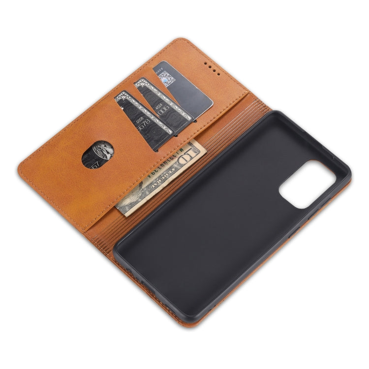 For Samsung Galaxy A72 5G / 4G AZNS Magnetic Calf Texture Horizontal Flip Leather Case with Card Slots & Holder & Wallet