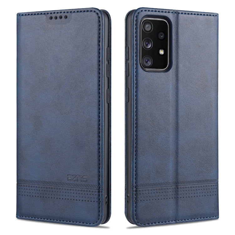 For Samsung Galaxy A72 5G / 4G AZNS Magnetic Calf Texture Horizontal Flip Leather Case with Card Slots & Holder & Wallet