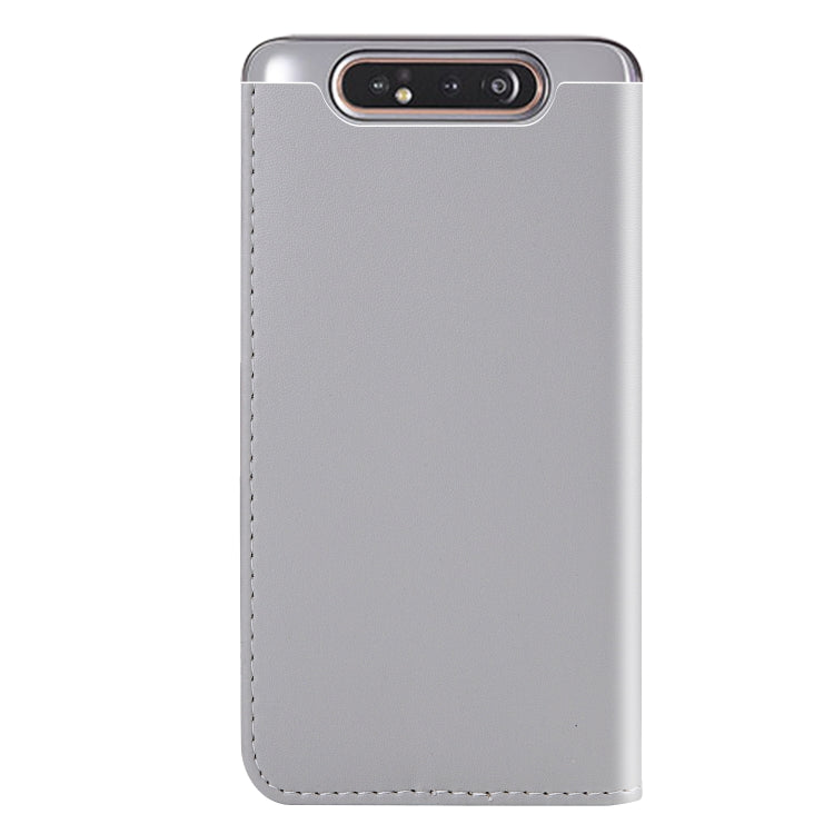 For Galaxy A80 / A90 Tricolor Stitching Horizontal Flip TPU + PU Leather Case with Holder & Card Slots & Wallet