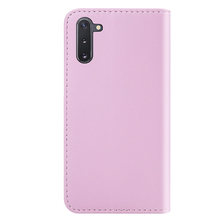 For Galaxy Note10 / Note10 5G Tricolor Stitching Horizontal Flip TPU + PU Leather Case with Holder & Card Slots & Wallet