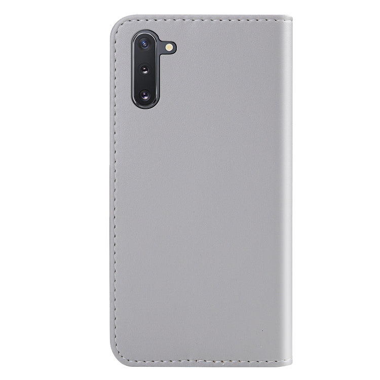 For Galaxy Note10 / Note10 5G Tricolor Stitching Horizontal Flip TPU + PU Leather Case with Holder & Card Slots & Wallet