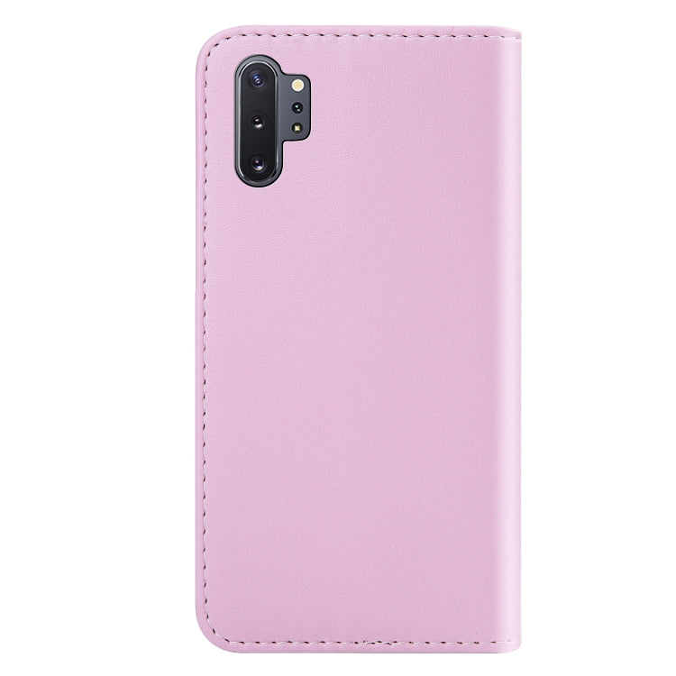 For Galaxy Note10+ / Note10+ 5G Tricolor Stitching Horizontal Flip TPU + PU Leather Case with Holder & Card Slots & Wallet