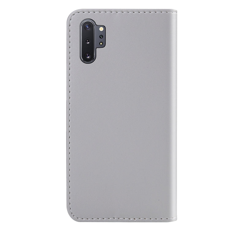 For Galaxy Note10+ / Note10+ 5G Tricolor Stitching Horizontal Flip TPU + PU Leather Case with Holder & Card Slots & Wallet