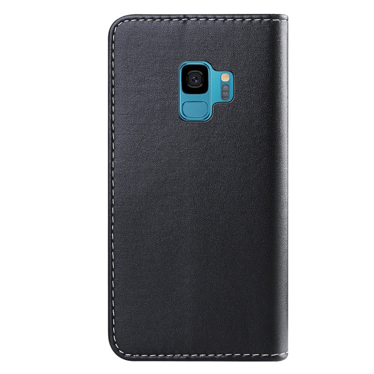 For Galaxy S9 Tricolor Stitching Horizontal Flip TPU + PU Leather Case with Holder & Card Slots & Wallet