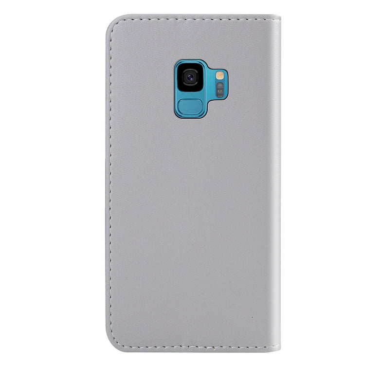 For Galaxy S9 Tricolor Stitching Horizontal Flip TPU + PU Leather Case with Holder & Card Slots & Wallet