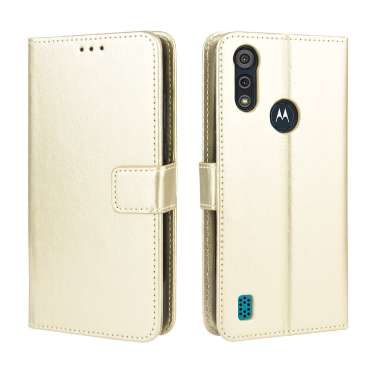 For Motorola Moto E6s (2020) Retro Crazy Horse Texture Horizontal Flip Leather Case with Holder & Card Slots & Lanyard